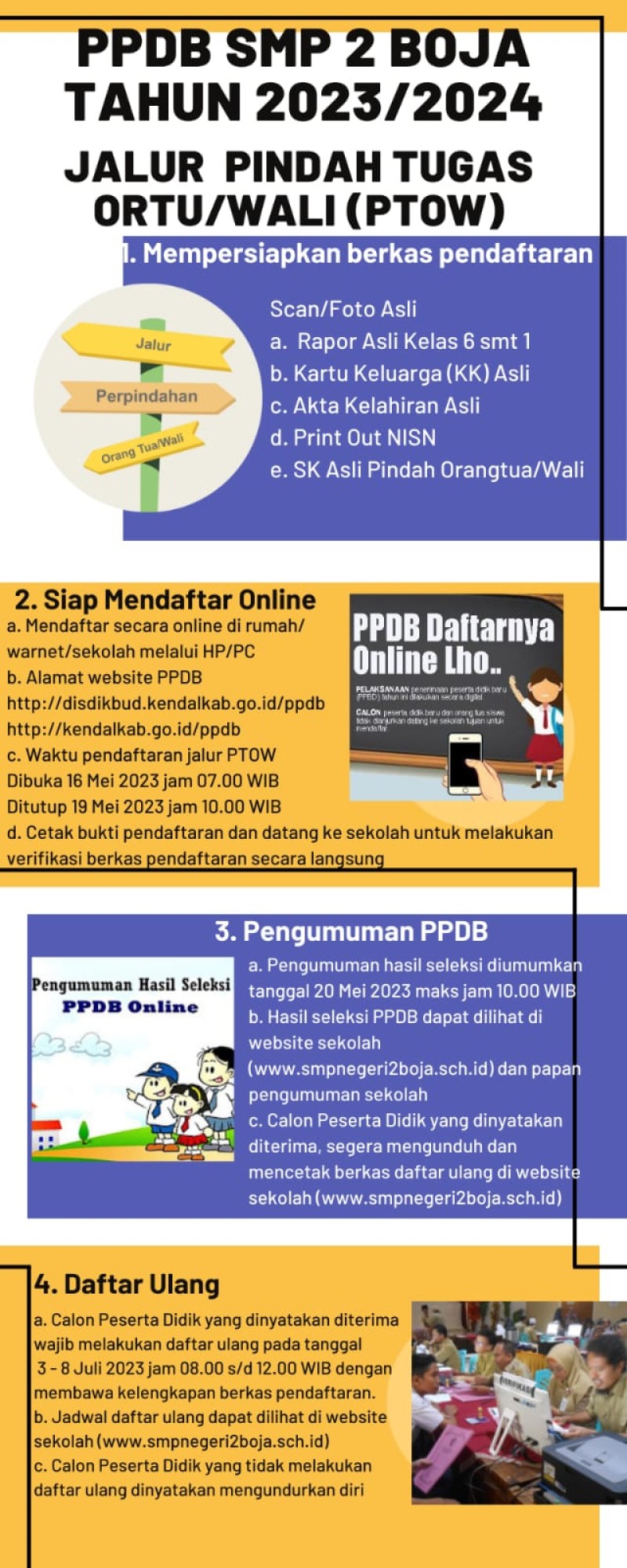 Tata Cara PPDB Jalur Perpindahan Orang Tua/Wali (PTOW)
