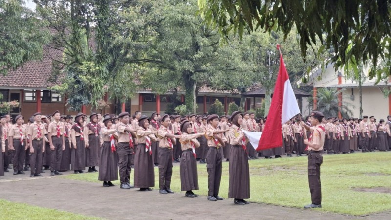 Pelantikan Tim 9 Pramuka Penggalang SMP Negeri 2 Boja