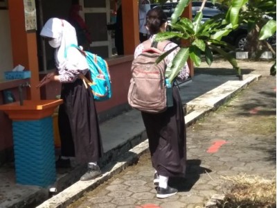 Cuci tangan setelah pembelajaran/akan pulang